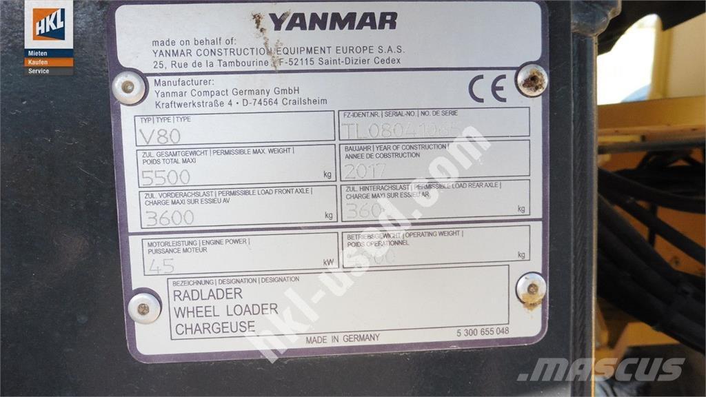 Yanmar V 80 Utovarivači na kotačima