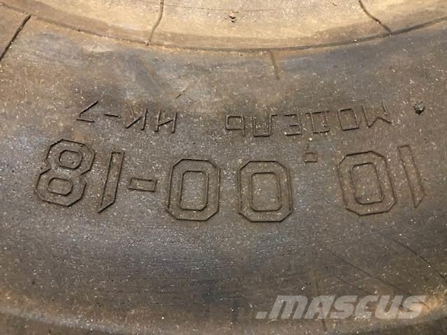  10.00-18 Stomil dæk - 3 stk. Gume, kotači i naplatci
