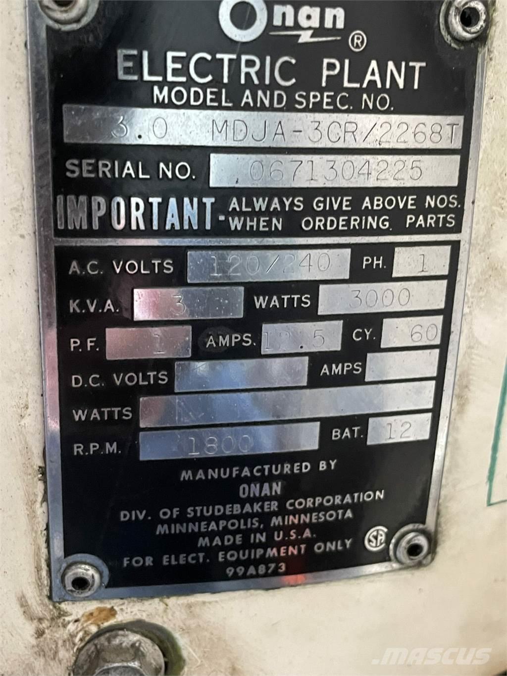  3 kVA ONAN 1 Cyl. Diesel Ostali agregati