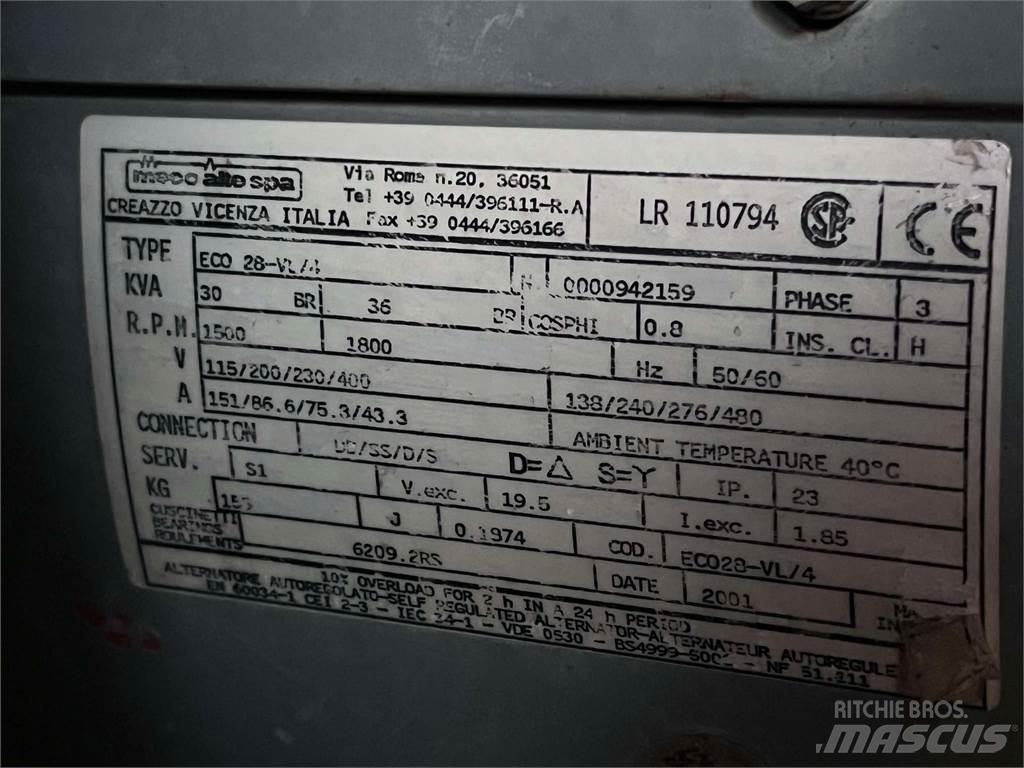  30 kVA Perkins generator Motori