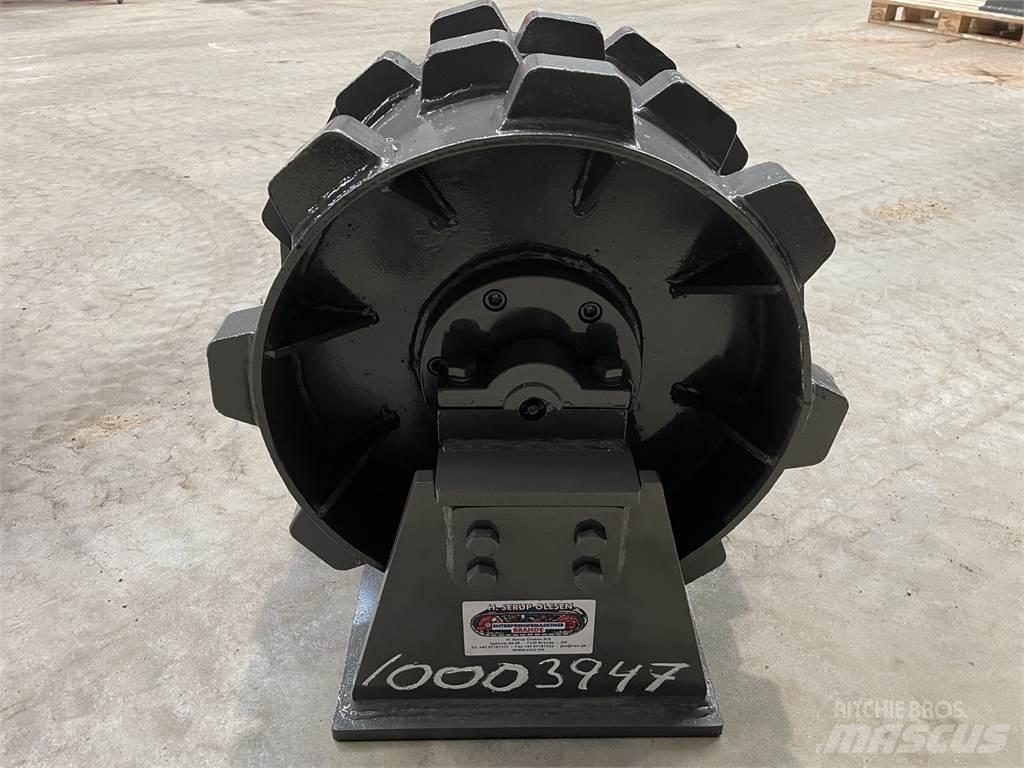  450 mm kompaktorhjul Gumeni valjci na kotačima