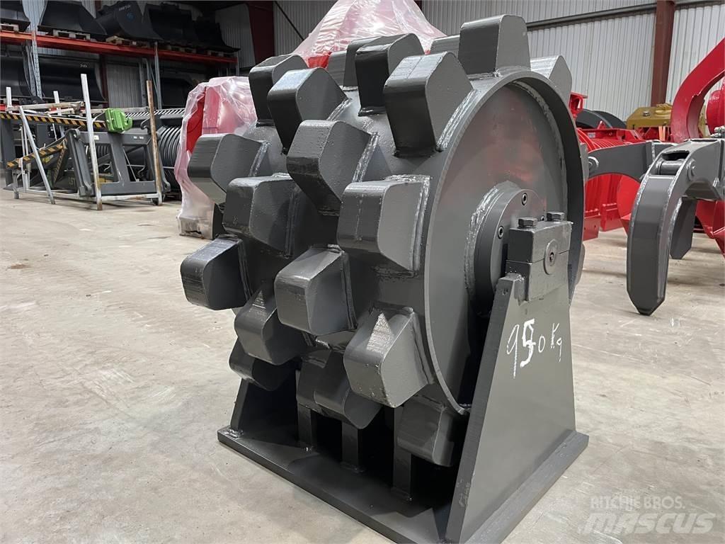  570 mm kompaktorhjul Gumeni valjci na kotačima