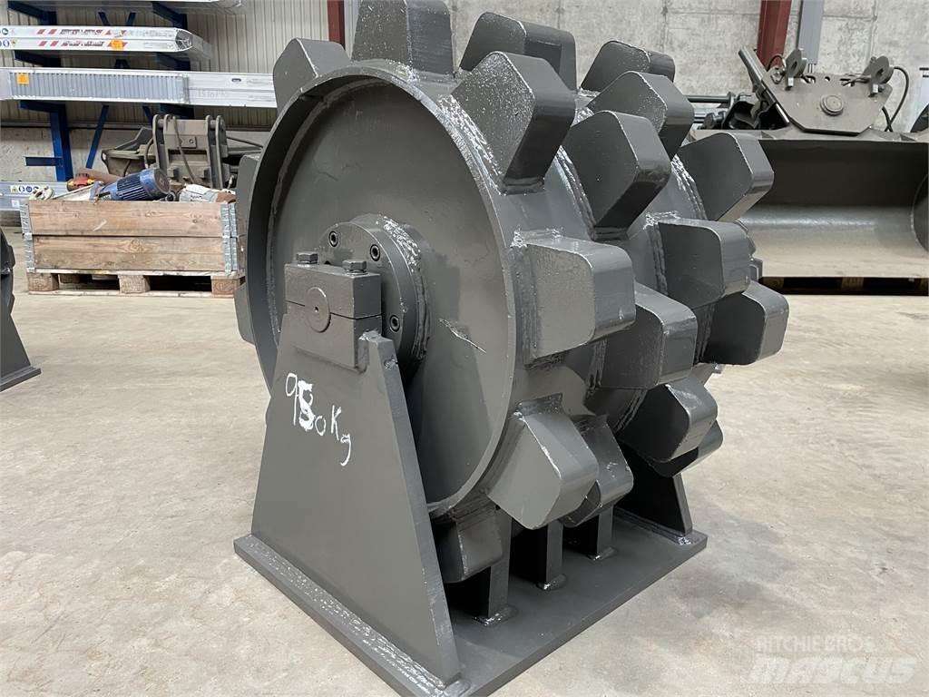  570 mm kompaktorhjul Gumeni valjci na kotačima