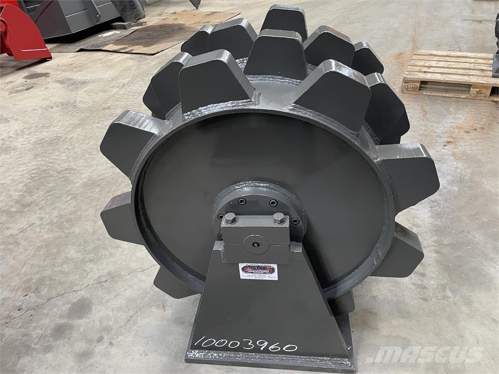  650 mm kompaktorhjul Gumeni valjci na kotačima