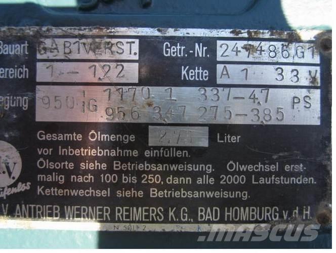  P.I.V. gear Type GA B1VERST Mjenjači
