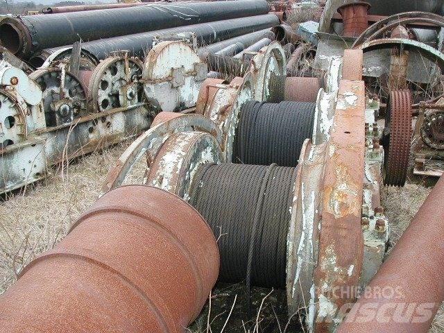  Piloteringsspil 3 tromler Utovorne dizalice, vitla i dizala za materijal