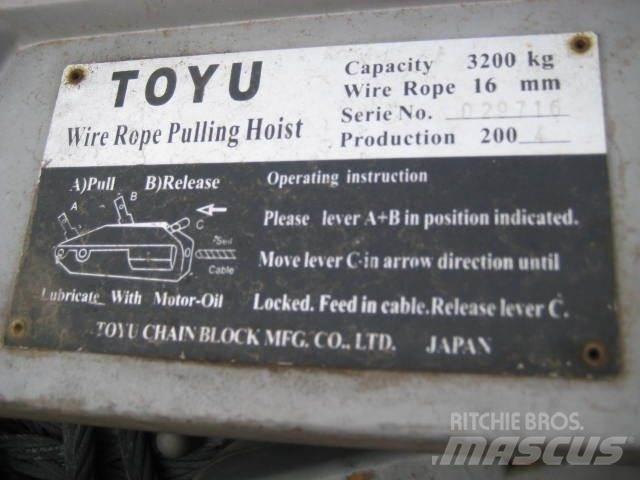  Rope pulling hoist - 3 stk. Utovorne dizalice, vitla i dizala za materijal