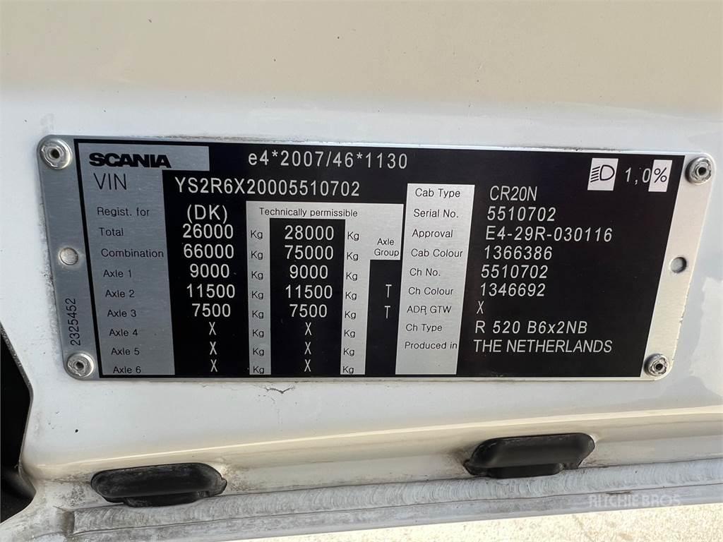Scania R520 hejs Demontažnii kamioni za podizanje kabela