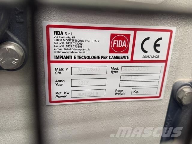  FIDA MF123/17 Rezervni dijelovi za otpad/recikliranje i kamenolome