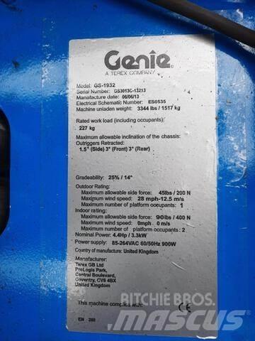 Genie GS1932 Škaraste platforme