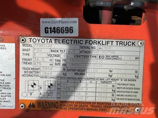 Toyota 7FBEU20 Električni viličari