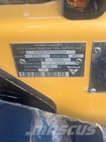 Vermeer RTX250 Rovokopači freze za kanale Trenčeri