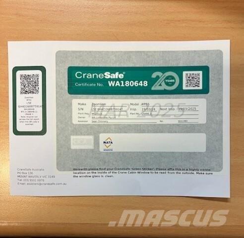 Zoomlion RT55 Autokran dizalice