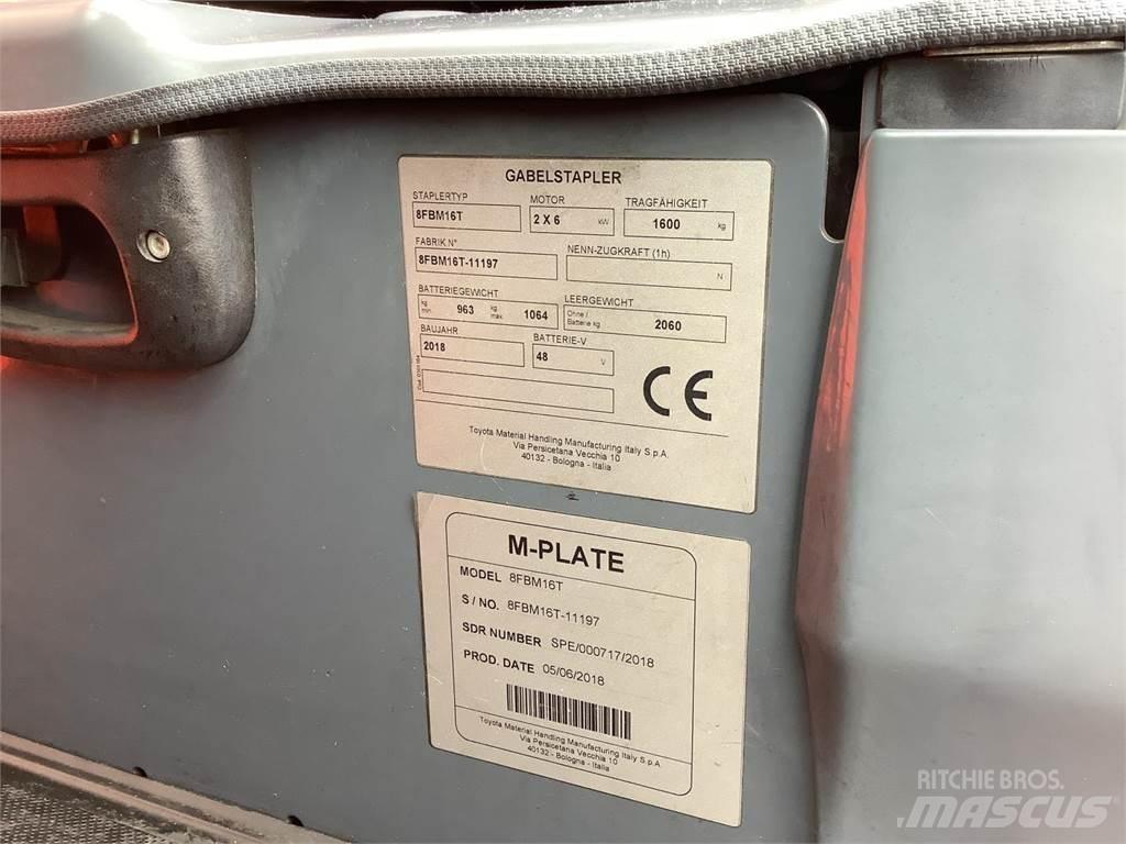 Toyota 8FBM16T Električni viličari