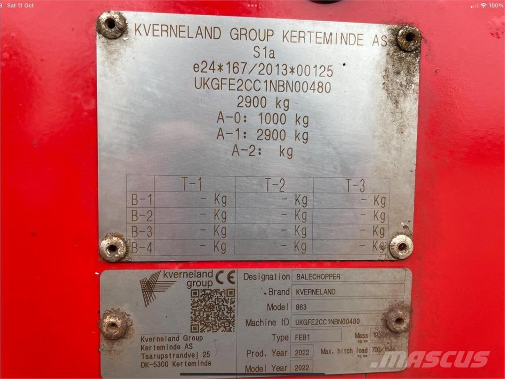 Kverneland 863 Mikser hranilice