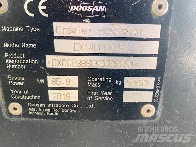 Doosan DX140LCR Bageri gusjeničari