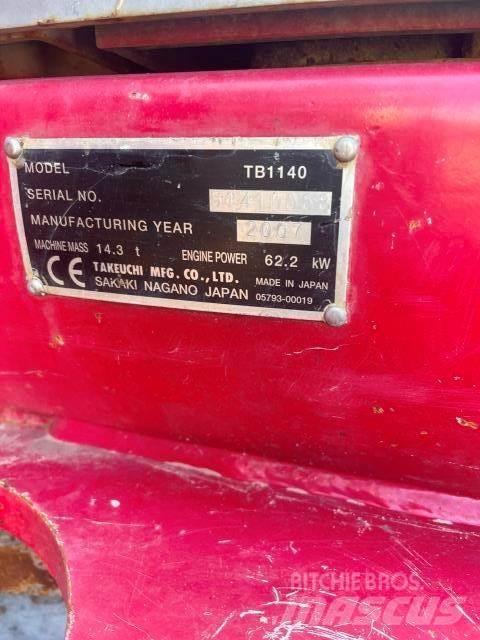 Takeuchi 1140 Mini bageri <7t