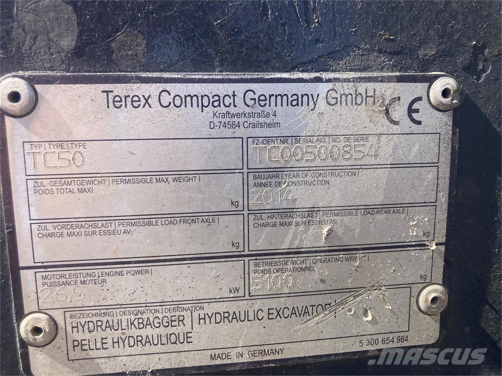 Terex TC50 Mini bageri <7t