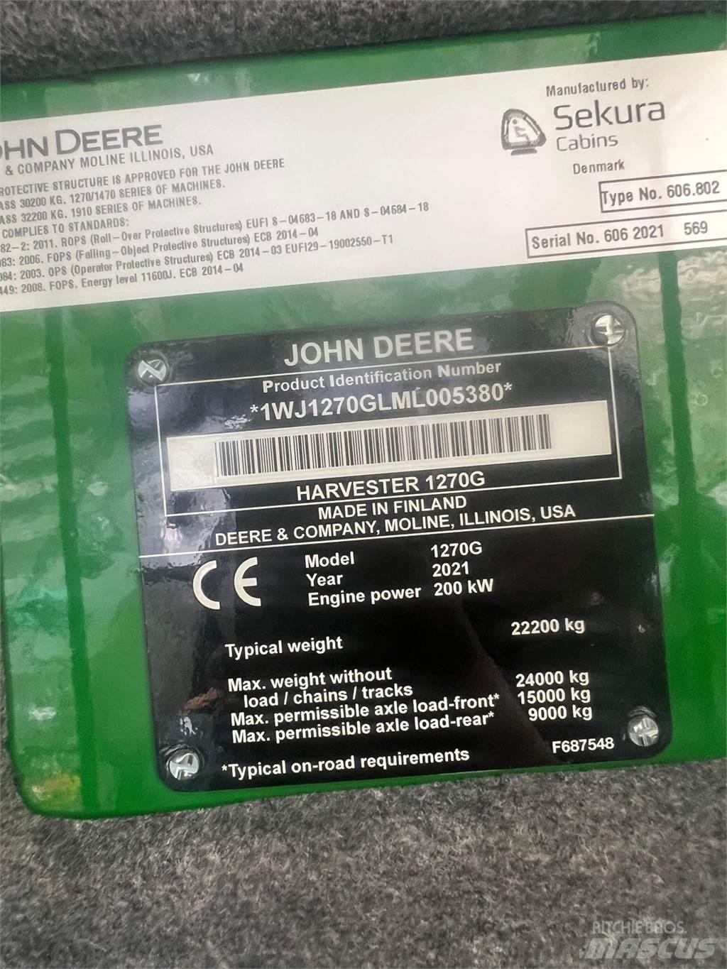 John Deere 1270G Harversteri
