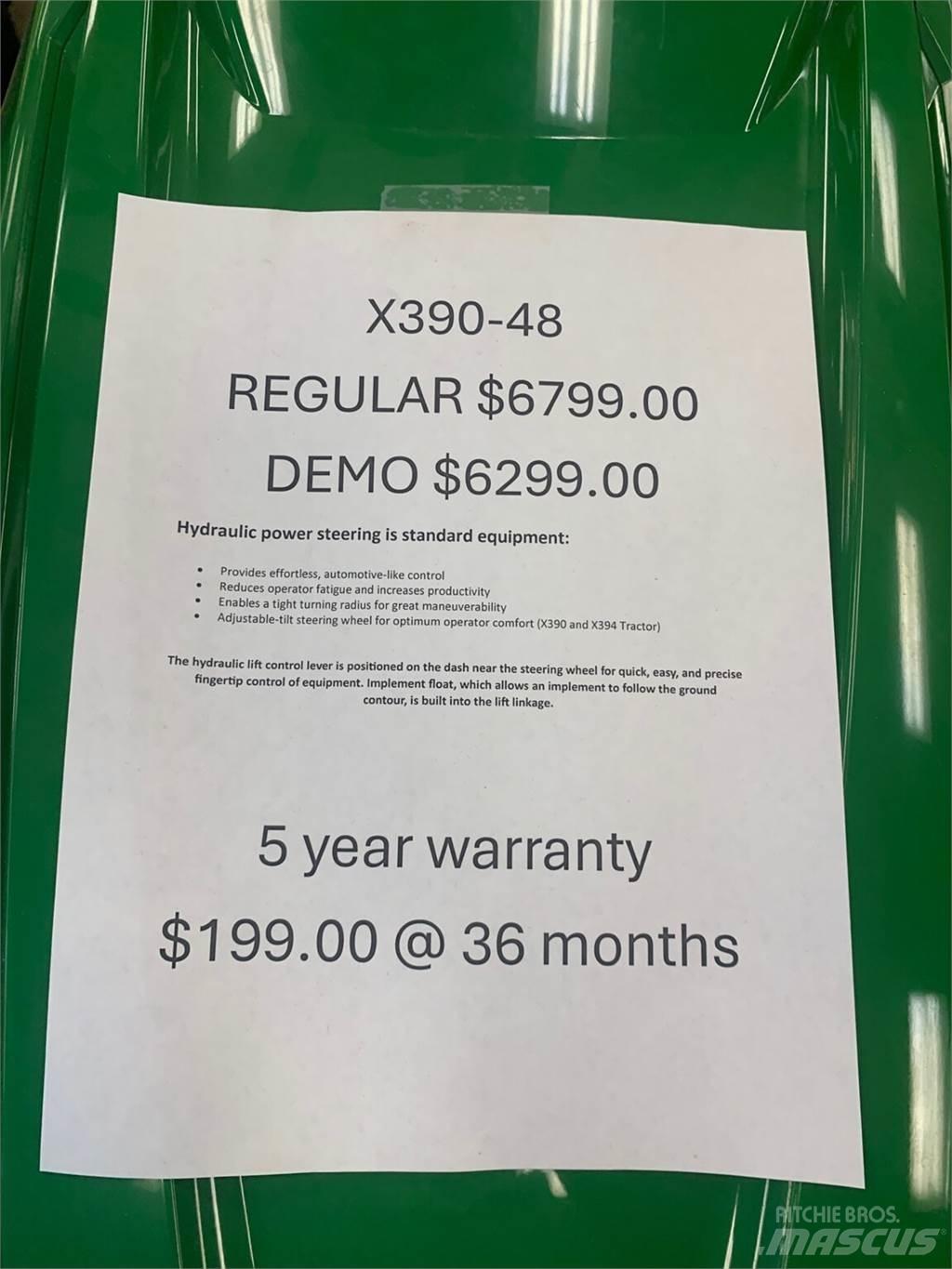 John Deere X390 Kompaktni (mali) traktori
