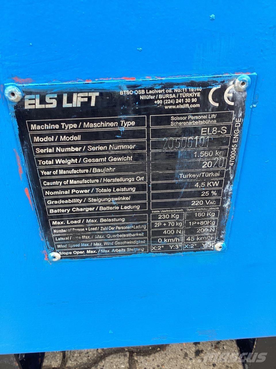 ELS LIFT EL8-S Škaraste platforme