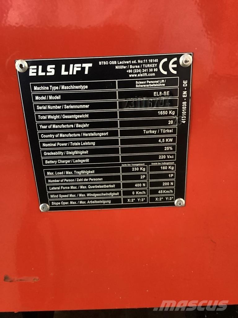 ELS LIFT EL8-SE Škaraste platforme