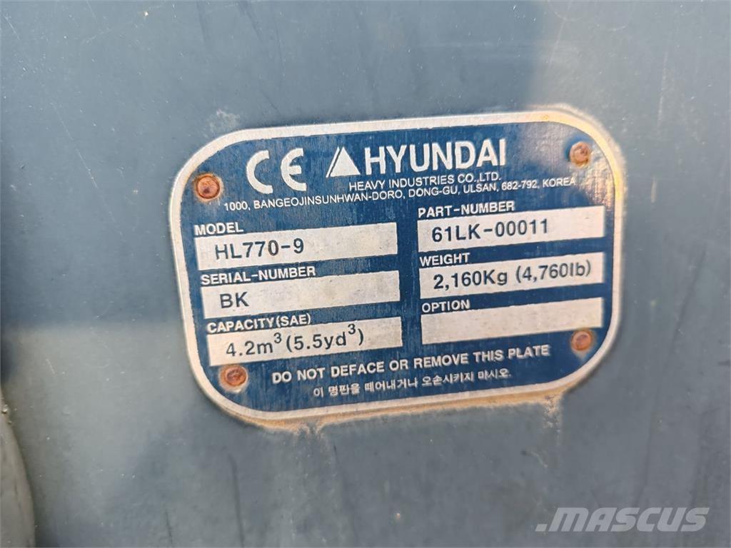 Hyundai HL770-9A Utovarivači na kotačima