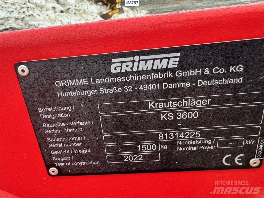 Grimme KS3600 Ostale komponente