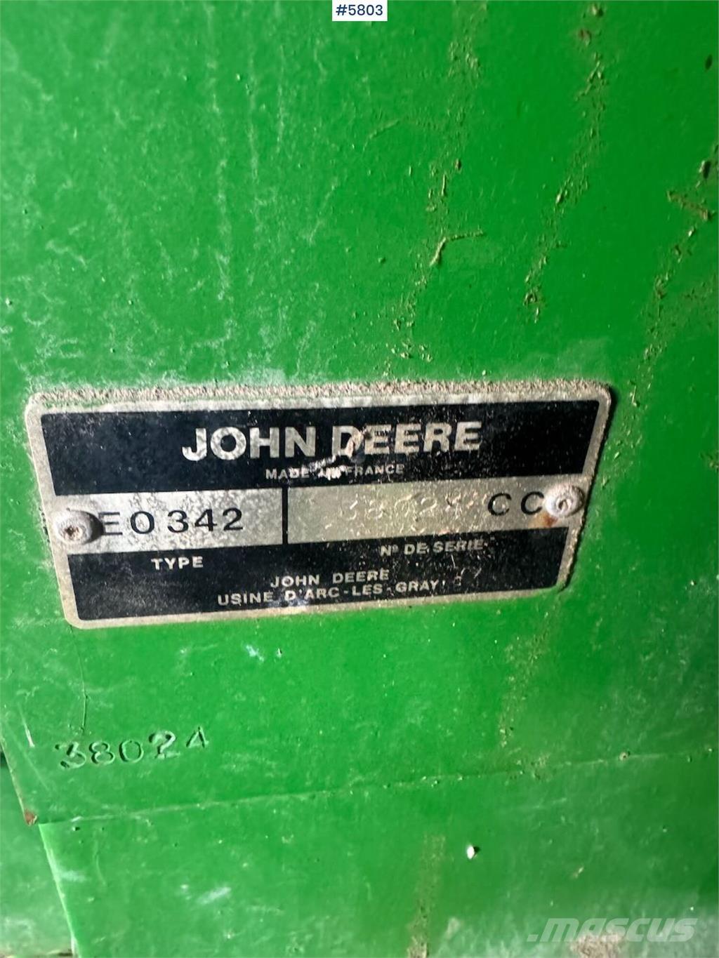 John Deere 342 Ostala oprema za žetvu