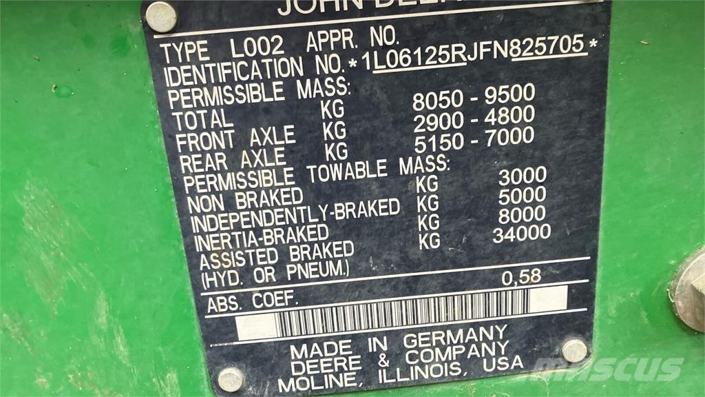 John Deere 6125R Traktori