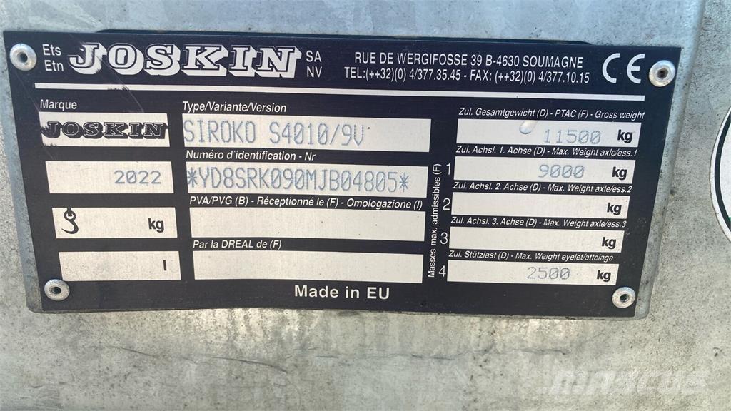Joskin S4010/9V Rasipači gnojiva