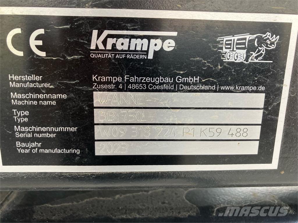 Krampe BigBody 750 Kiperi prikolice