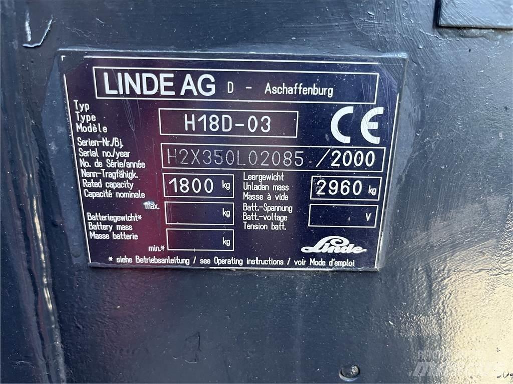 Linde H 18 D Viličari - ostalo