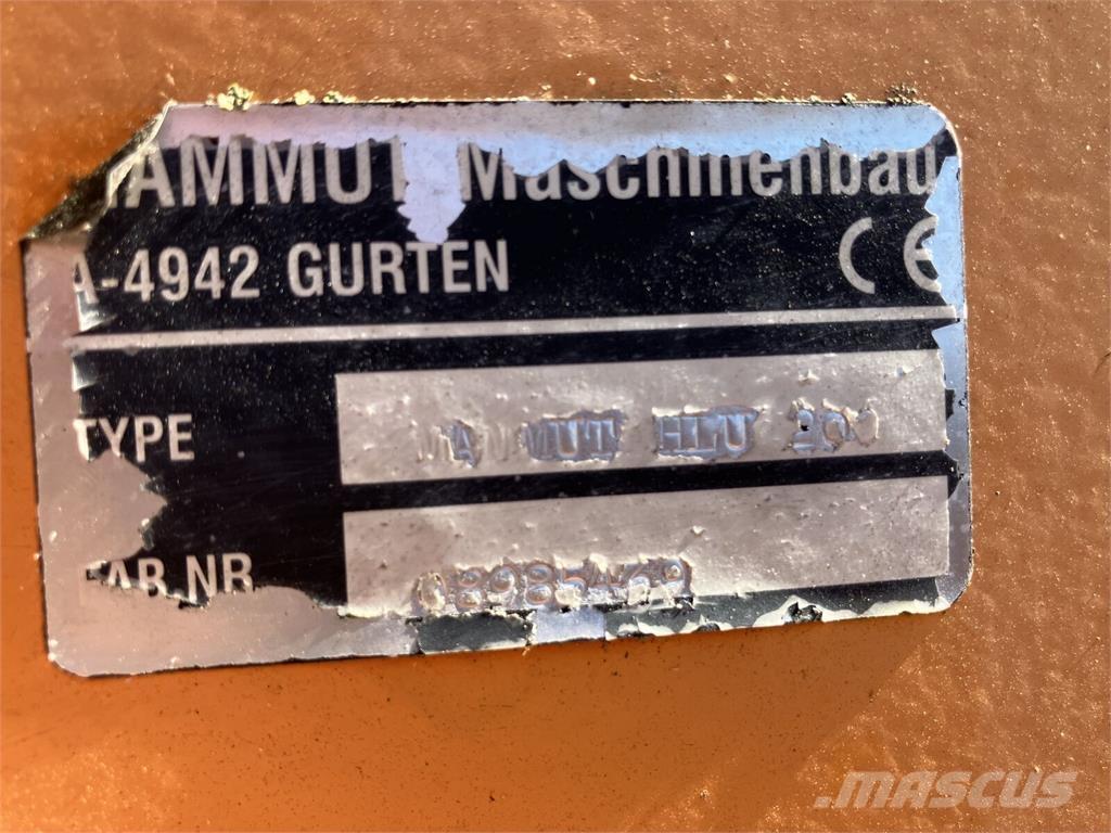 Mammut HLU 200 Priključci za prednji utovarivač