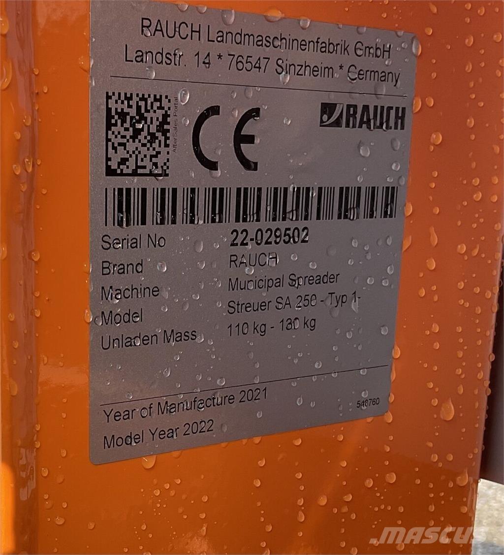 Rauch SA 250 Održavanje okoliša – ostalo