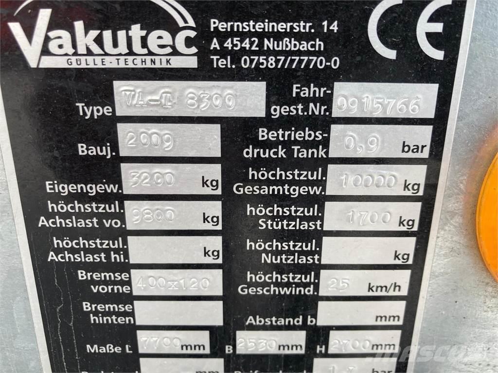  Vakutec VA-T 8300 Cisterne za gnojnicu