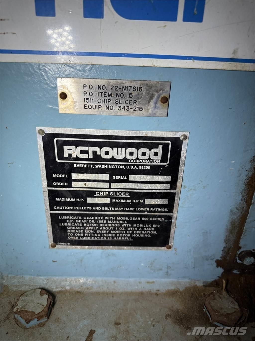 ACROWOOD 1511 Drobilice za drvo / čiperi