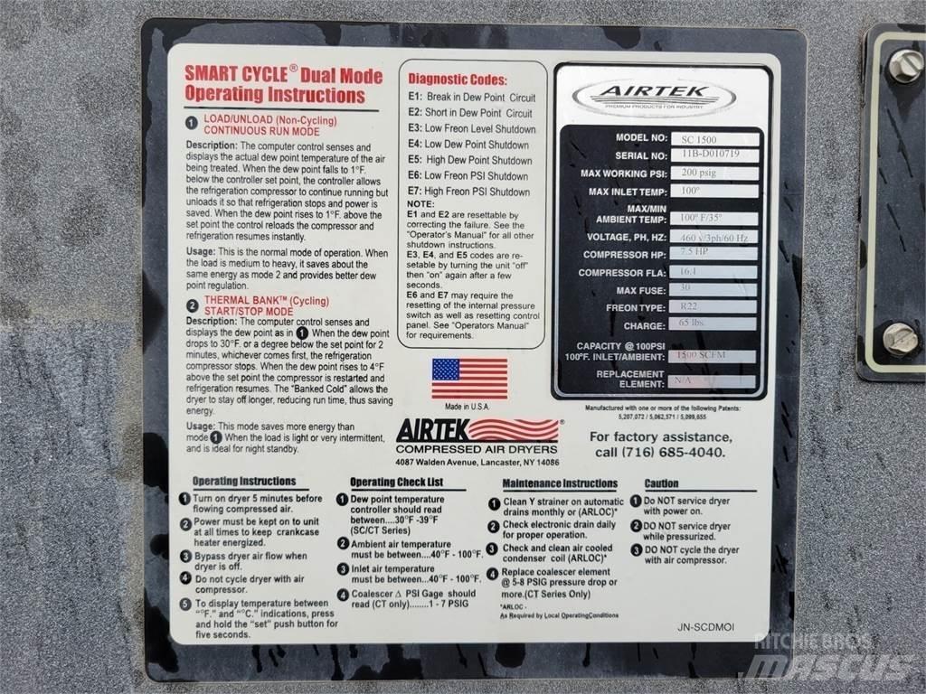  AIRTEK SC 1500 Kompresorske sušilice zraka