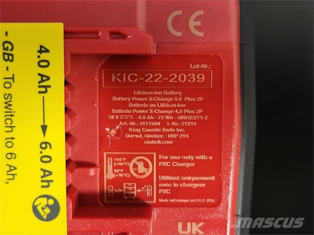 Einhell 4511904 Baterije