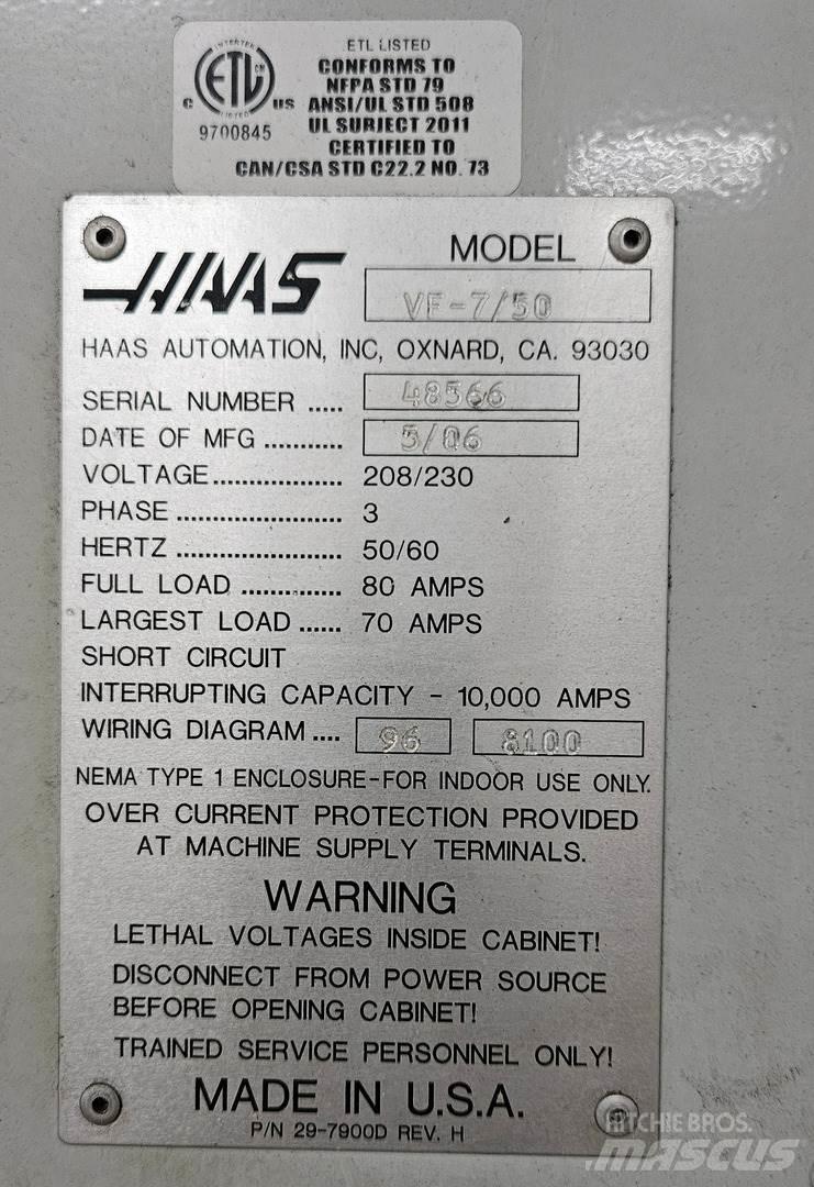 Haas VF-7/50 Građevinarstvo – ostalo