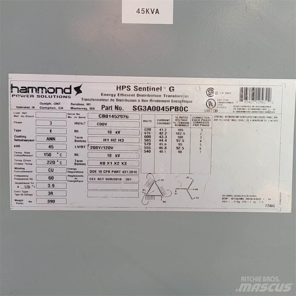  HAMMOND SG3A0045PB0C Građevinarstvo – ostalo