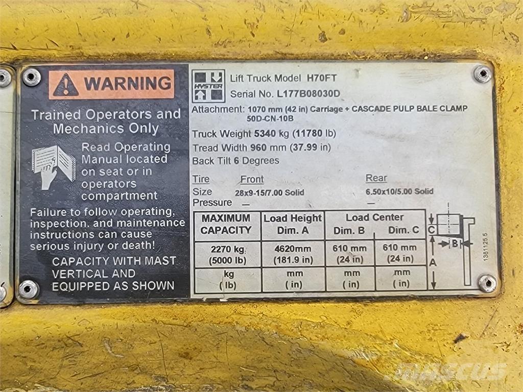 Hyster H70FT Građevinarstvo – ostalo