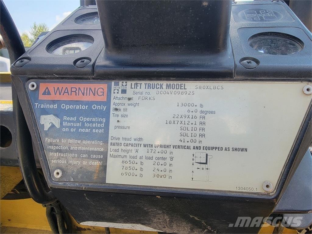 Hyster S80XLBCS Građevinarstvo – ostalo