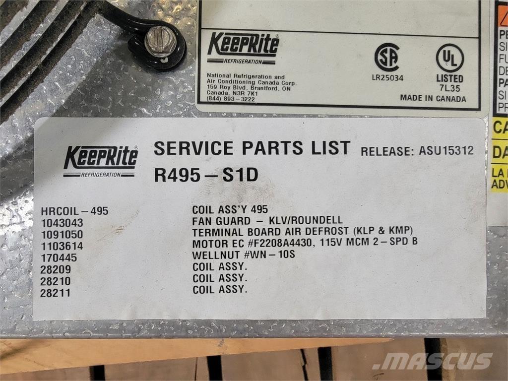 KEEPRITE R495-S1D Oprema za grijanje i odmrzavanje