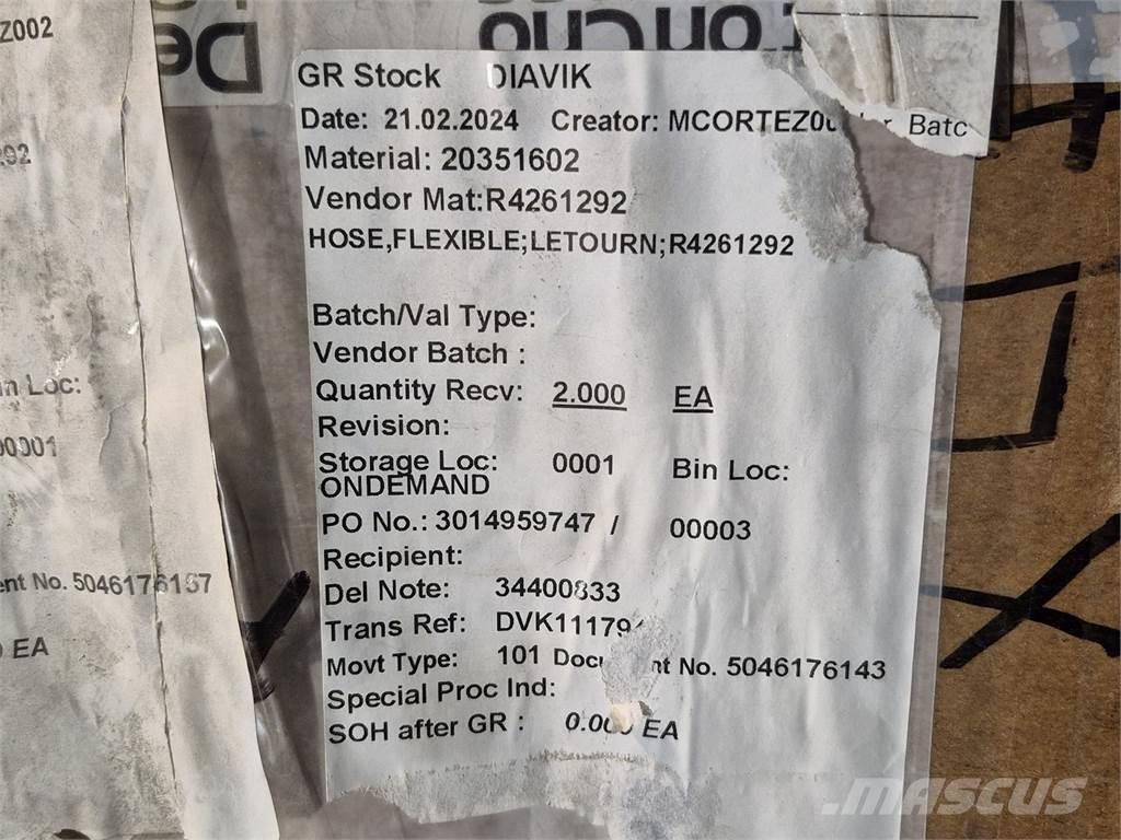 LeTourneau R4261292 Ostale komponente