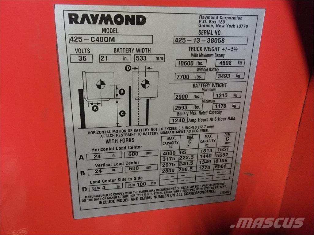 Raymond 425-C40QM Građevinarstvo – ostalo