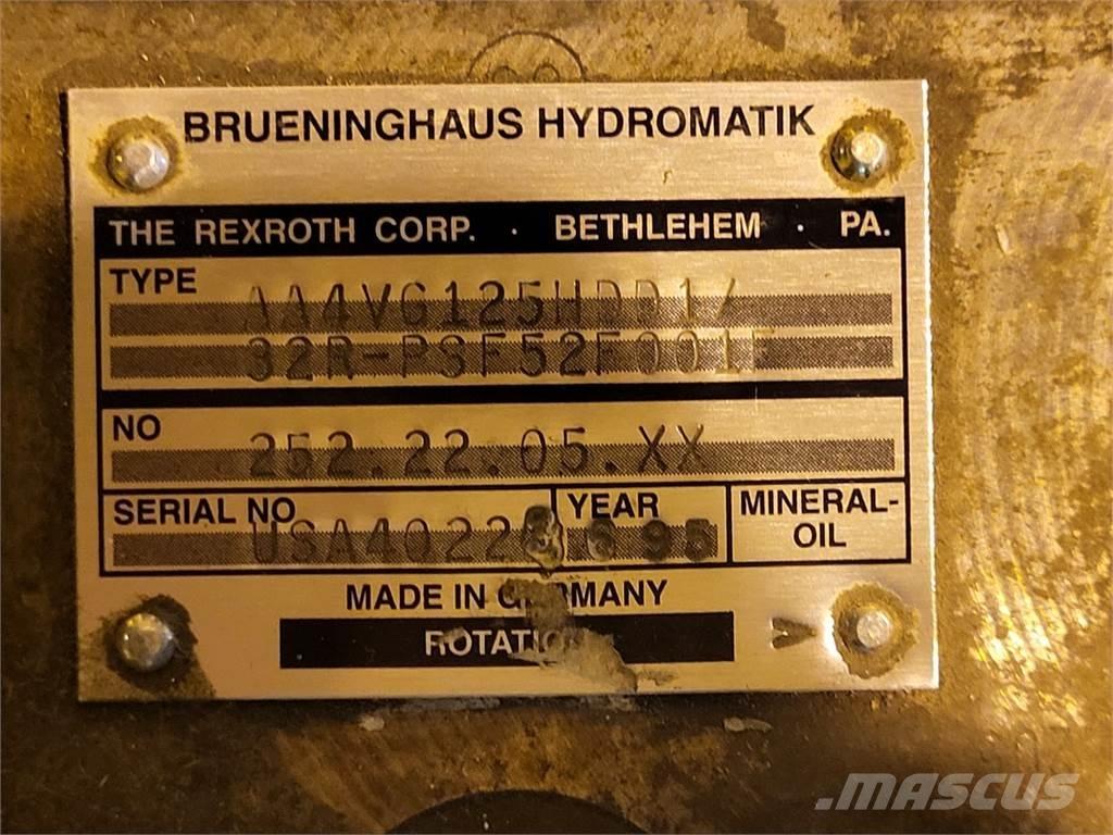 Rexroth A4VG125HDD1 Pumpe za vodu