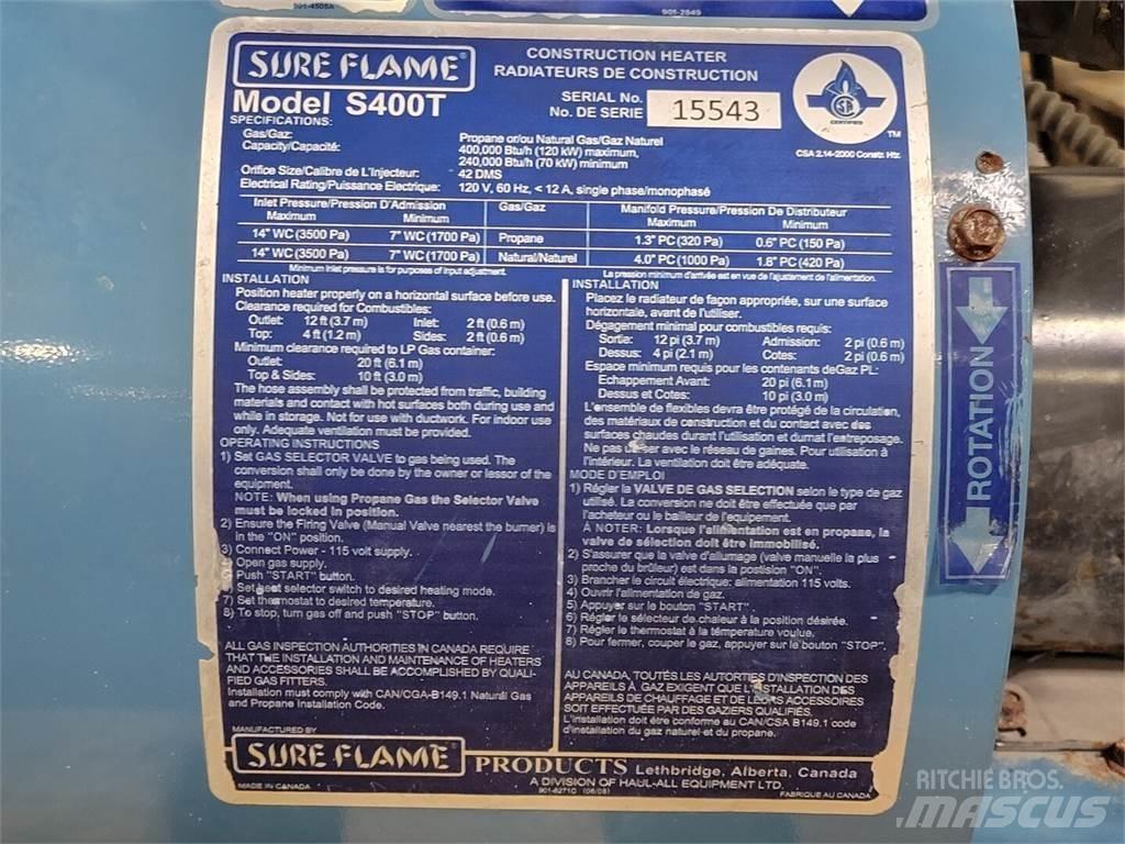  SURE FLAME S400T Oprema za grijanje i odmrzavanje