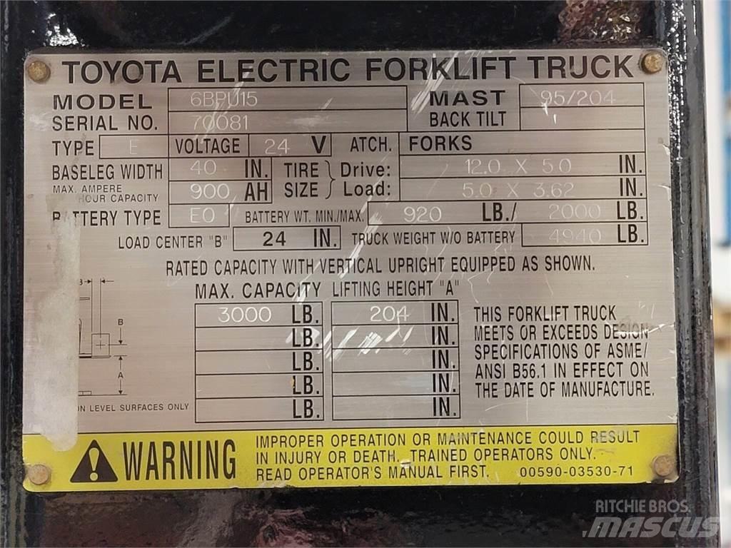 Toyota 6BPU15 Ostalo