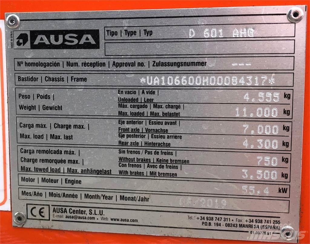 Ausa D601AHG Demperi za gradilišta